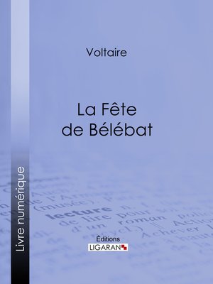 cover image of La Fête de Bélébat